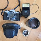 New ListingPentax Spotmatic Slr 35mm Film Camera + 3 Lenses! *see details* Tested & Working
