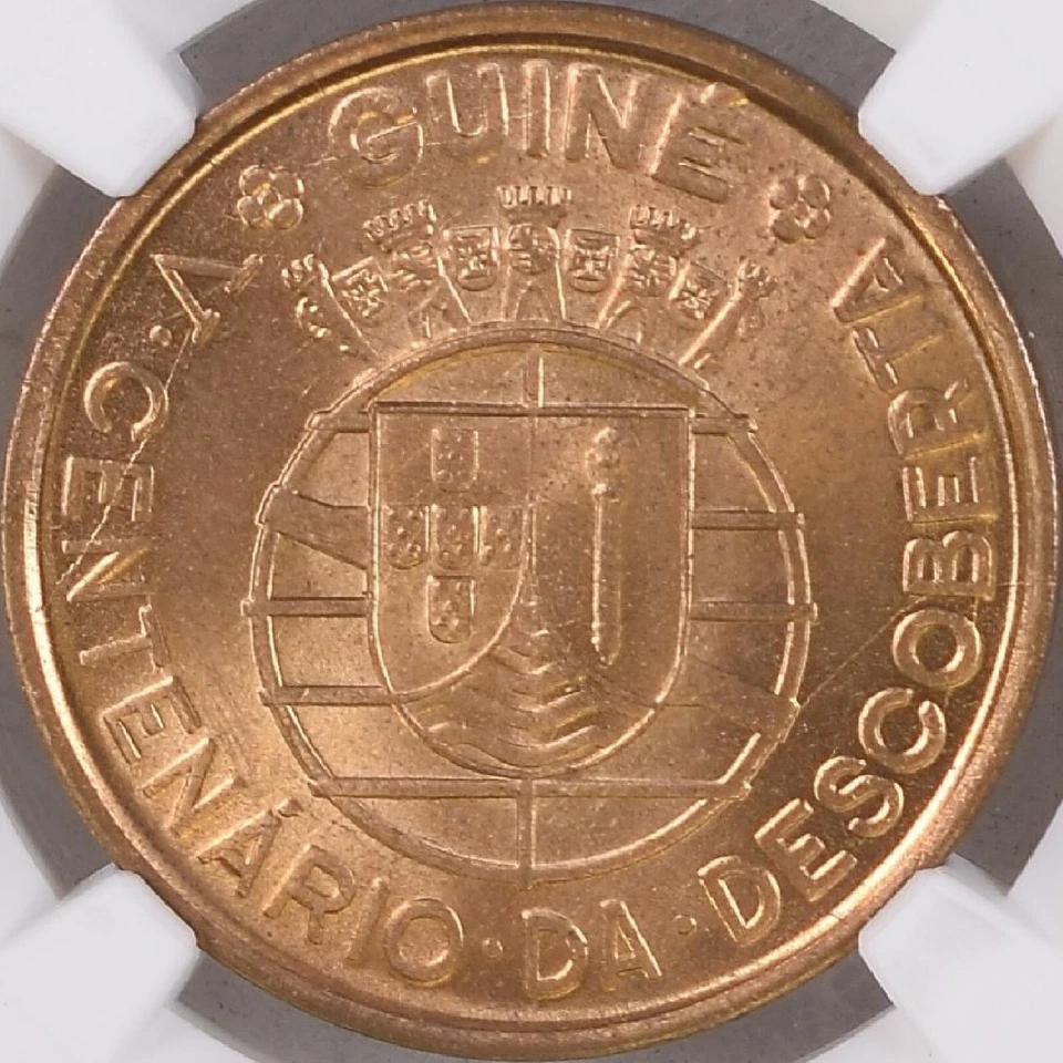 GUINEA. 1946, Escudo - NGC MS65 - Portuguese Guiné, Discovery, 500th Anniversary - Image 3 of 4