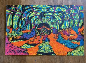 Vintage-Original-1970-Third-Eye-Blacklight-Poster-2000-Light-Years-from-Home