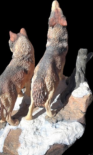 Wolf Cubs Wolfpack Danbury Mint Spirit of the Wolf Collections - Picture 3 of 9