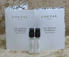 UN MATIN D'ORAGE ANNICK GOUTAL EAU DE TOILETTE 2 x SAMPLE 0.04 OZ 1.5 ML SPRAY