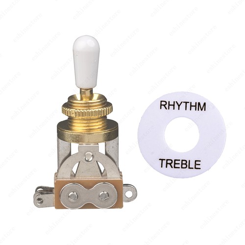 NEW Gold 3-Way Toggle Switch with Plate for Gibson/Epiphone Les Paul Guitar - Picture 9 of 13