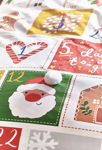 NEXT KIDS SINGLE CHRISTMAS ADVENT CALENDAR DUVET SET -SANTA POM POM - BNIP - Picture 7 of 7