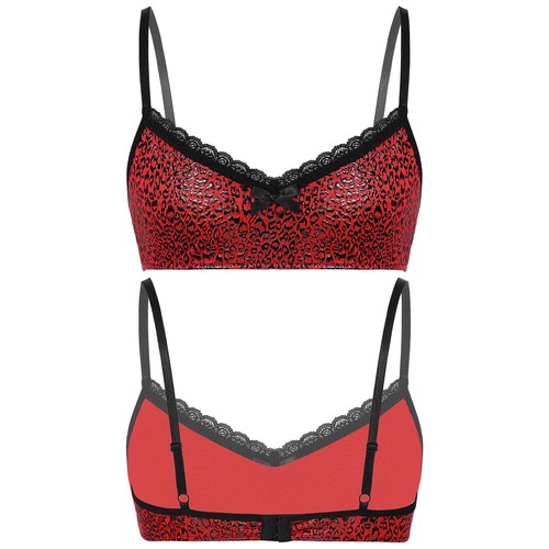 Men Sissy Lingerie Set Frilly Satin Bra Crop Top with Briefs Suit Sexy Underwear - Picture 29 of 39