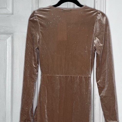 Pretty Garden Dress Women's Size S NWT Sparkly Velvet Long Sleeve Party Dress - Picture 5 of 13