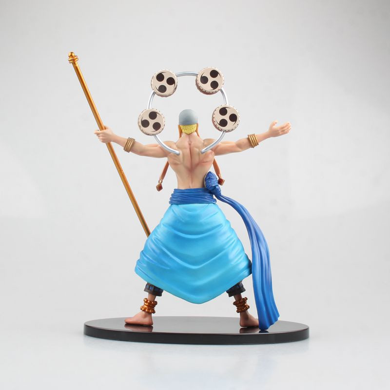 BANDAI 18cm One Piece Enel Anime Figure Roronoa Zoro Enel GK Figurine PVC  Statue Model Doll Collectible Decoration Toys Gifts