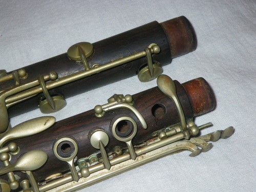 LEBLANC NORMANDY SPECIAL & NOBLET WOOD Bb CLARINET - LOT OF 2 - READ, FOR REPAIR - Picture 10 of 24
