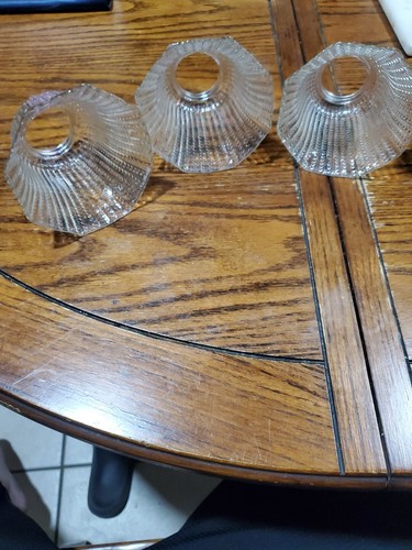 3 Vintage Clear Glass Ceiling Fan or Chandelier - Picture 2 of 7