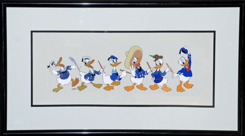 ๐ช JSA Donald Duck Through the Years Disney Cel Sericel Hand Signed Voice - Picture 7 of 11