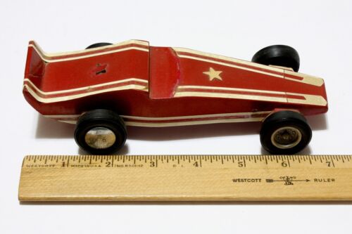 Coches de carreras Derby de madera de pino 3 juguetes BSA vintage súper rápidos hechos a mano y pintados - Imagen 10 de 11
