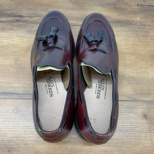 Allen Edmonds Saratoga Tassel Loafers Shell Cordovan Shoes 9 D New In Box - Picture 10 of 22