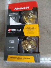 Kwikset Signature Series Polished Brass Single Cylinder Deadbolt Model 980