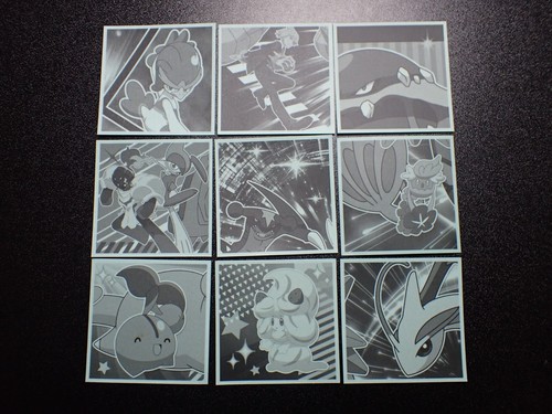Pokemon Wafer Promo Holo Sticker x9 Charizard Gyarados etc #4671 - Picture 7 of 12