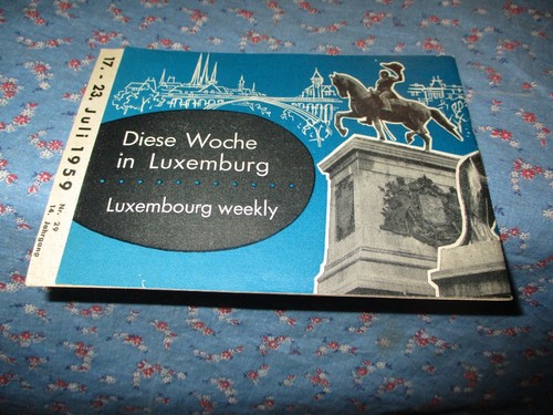La semaine a Luxembourg ( Week in Luxembourg) July 17-23 1959 Advertising Inform - Picture 2 of 3