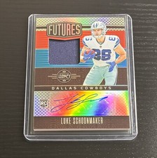 2023 Panini Legacy Futures Patch Auto Silver #FAPS-18 Luke Schoonmaker /249 RC