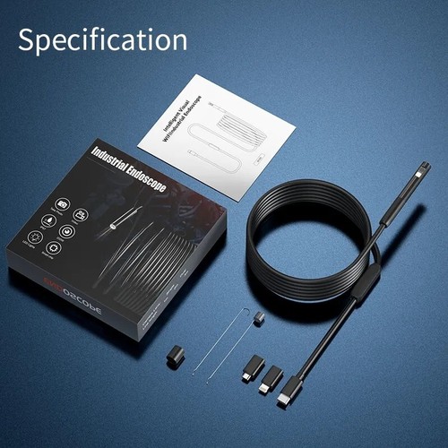 Cámara endoscopio de lente simple/doble W300 2 MP IP67 boroscopio de tubería impermeable - Imagen 6 de 10