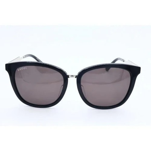 Authentic Gucci GG 0073SK 001 Cat Eye Black Sunglasses Bronze Lens 56mm (A) - Picture 2 of 6