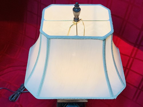 Fancy Polyresign Decorative Table Lamp w/ Shade 15 lbs-31”tall - Picture 3 of 6