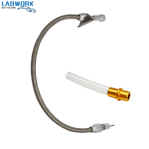 Stainless Flexible Transmission Dipstick For Chevy GM TH350 Tranny SBC BBC Trans - Picture 6 of 9