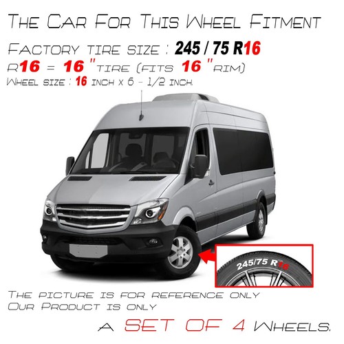 For Mercedes-Benz OEM Design Wheel 16" 10-24 Silver 4 PCS Replacement Rim 85403 - Picture 2 of 9
