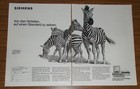 Seltene Werbung SIEMENS PC - Vorteil auf einen Standard zu setzten - Zebras 1988