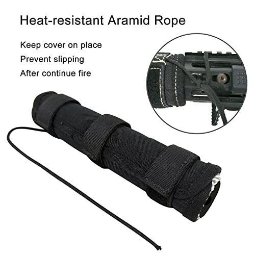9 Inch Suppressor Cover with Burn Proof Micro Fiber Sleeve Heat Resistant Sup... - Picture 14 of 31