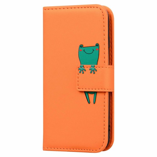 Panda Dog Frog Cat Leather Flip Phone Case For Samsung S22 S21 S20 S7 S8 S9 S10 - Picture 5 of 32
