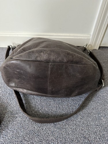 Frye Melissa Leather Dark Brown Hobo Shoulder Bag And Matching Frye Wallet - Picture 2 of 7