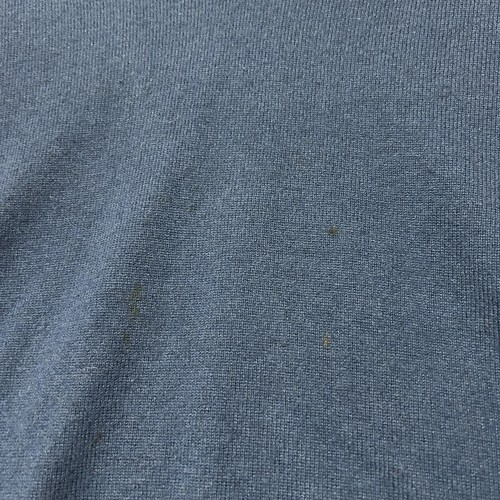 Maglione Club Room 100% Cashmere Fine Uomo L Blu Pullover Scollo a V - Foto 7 di 9