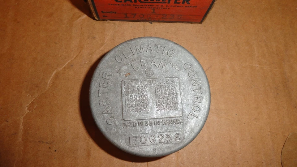 TERMOSTATO ESTRANGULADOR CARBURADOR STUDEBAKER CHAMPION M5 M15 170G23S nuevo de lote 1941-42 Foto 2 de 3