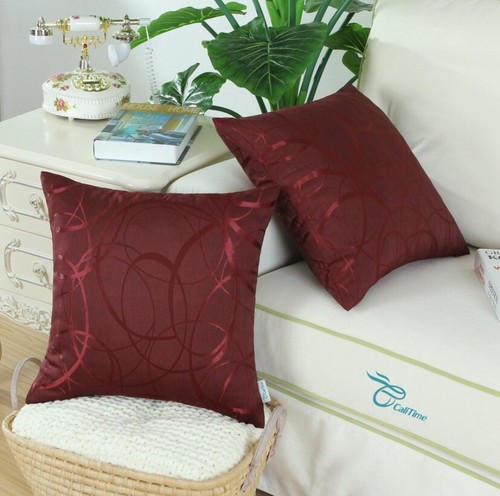 CaliTime Pack of 2 Throw Pillow Covers Cases for Couch Sofa Home Decoration Vint - Picture 2 of 4