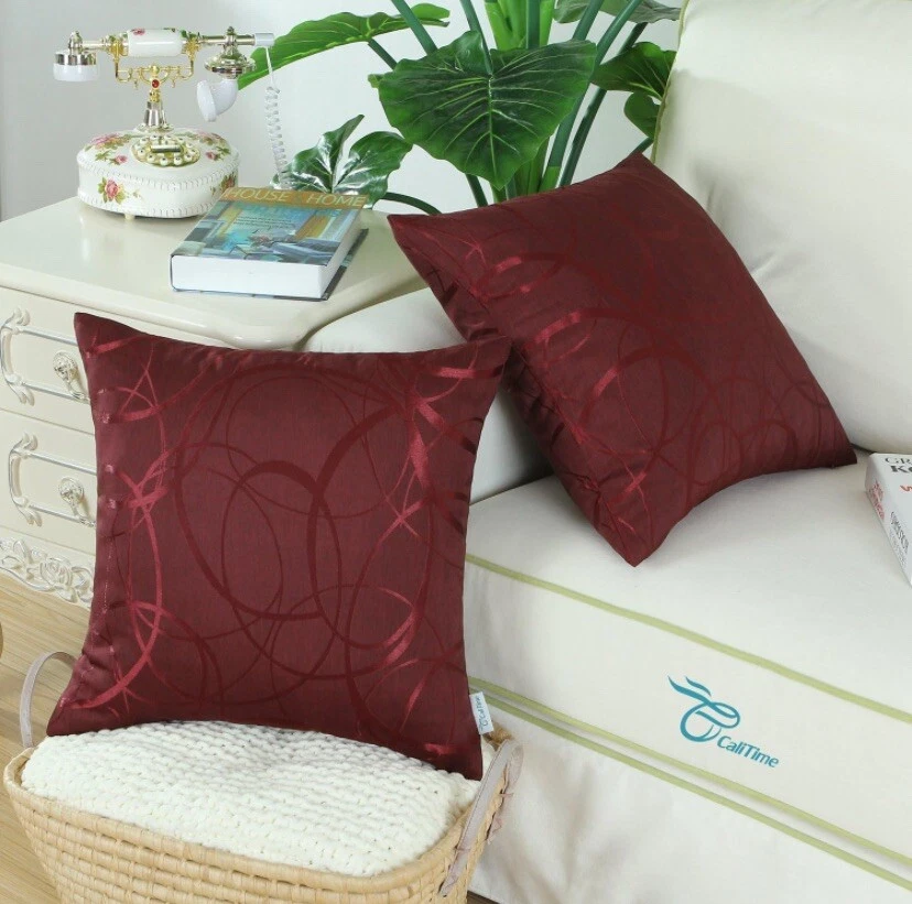 CaliTime Pack de 2 Fundas de Almohada para Sofá Sofá Decoración del Hogar Vint Foto 2 de 4