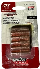Lincoln Electric KP2745-072 Contact Tips 0.072" (1.8mm), 450-550A, 10PK