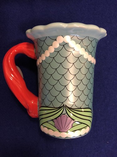 Princess Ariel Autograph Signature Coffee Mug Cup Little Mermaid Disney Parks - Picture 2 of 6