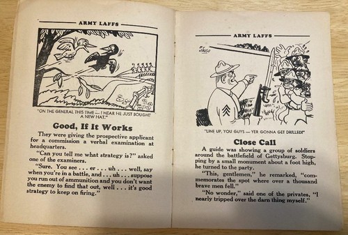 Army Laffs A Pocketful of Fun Feb. 1941 Vol. 1 No. 1 Crestwood Corp. Ken Browne - Picture 2 of 4