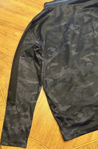 AND1 Jacket Men’s Sz Large Long Sleeve Mock Neck Full Zip Camouflage Black Track - Picture 10 of 10