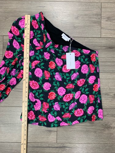 Lovers + Friends Bianca Top - Amelia Floral One Sleeve NEW SZ M - Picture 10 of 15