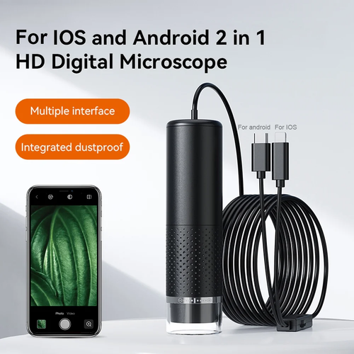 USB Mikroskop Lupe 10-200X 1080P Microscope Kamera 8LEDs Handy PC Microscope - Bild 2 von 16