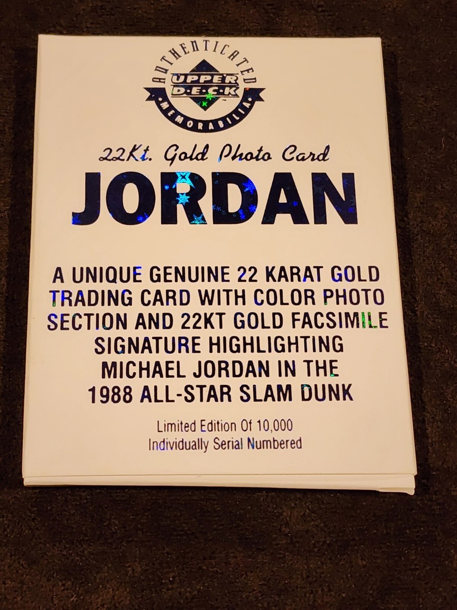 1996 Upper Deck Michael Jordan 1988 All Star Slam Dunk 22