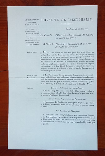 Hoja preimpresa Circular Westphalen Prusia Tilsiter Napoleón Orden Postal 1808 - Imagen 12 de 12