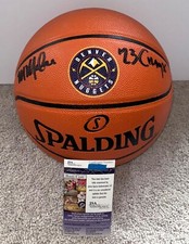 COACH MICHAEL MALONE SIGNED DENVER NUGGETS LOGO BASKETBALL 2023 NBA CHAMPS JSA