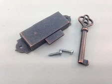 Narrow Flush Mount Cabinet Door Key and Lock Set 