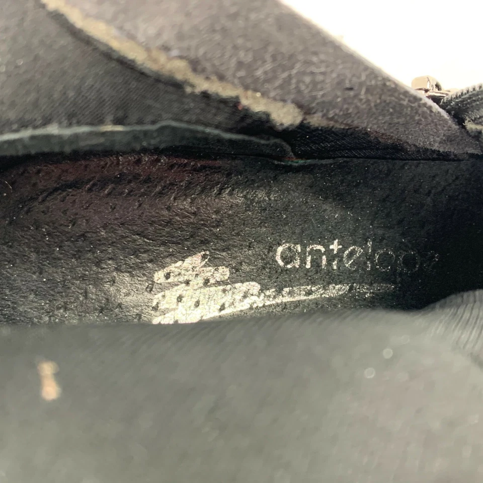 ANTELOPE 773 Botas Medianas Impermeables Cuero Negro Gamuza Mujer Talla 38 EU / 7.5 US Foto 2 de 4