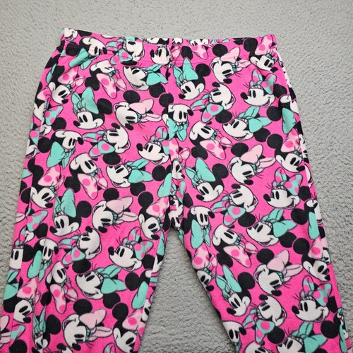 Disney Pajama Pants Minnie Mouse Pink Youth Elastic Waist Soft Girls - Picture 7 of 14