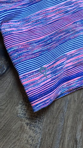 Ivivva Blue/Pink Striped Shorts Girls Sz 12 - Picture 5 of 5