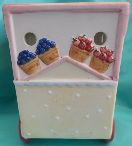 Yankee Candle Ceramic Fruit Cart Tea light Tart Warmer Summer Fruit - Picture 5 of 7