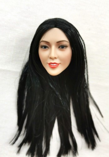 1:6 Fan Bingbing Asia Beauty Head Sculpt Carved Fit 12'' Suntan Action Figure - Picture 1 of 7