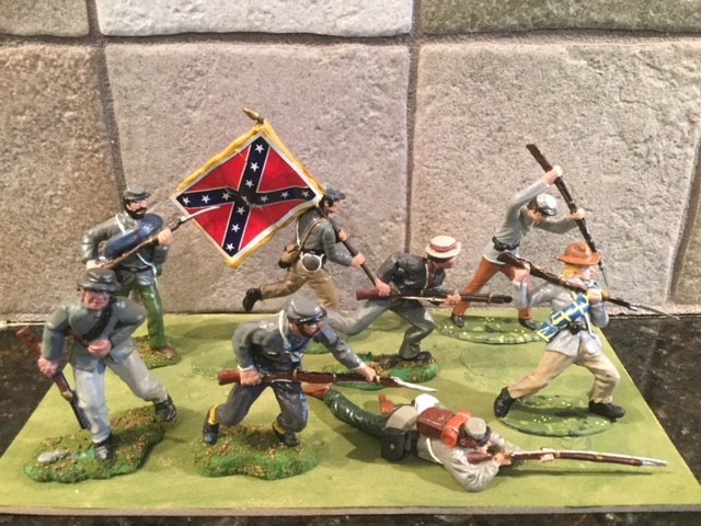 Toy Soldiers 8 Plastic 54mm ACW Rebel Troops Toy Soldiers 8 Plastic 54mm ACW Rebel Troops