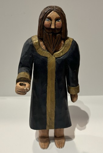 Hand Carved Folk Art Nativity Joseph Figure ? As Is - Picture 6 of 23