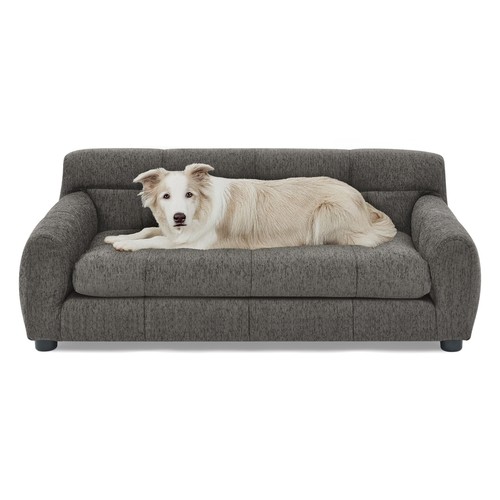 Fabric Dog Couch Sofa Pet Bed for Medium and Large Dogs W/ Backrest and Armrests - Picture 6 of 31